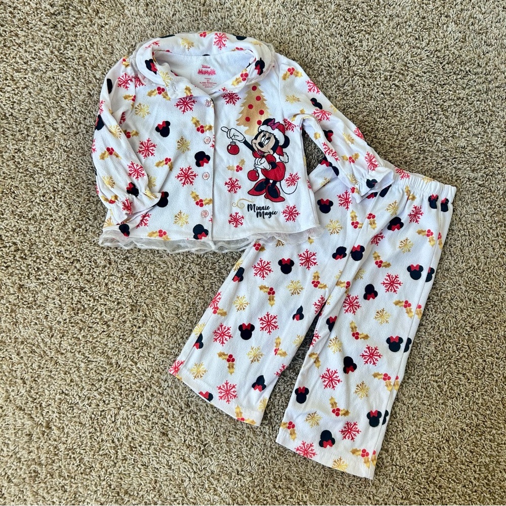 Christmas Minnie Mouse Toddler Pajama Set